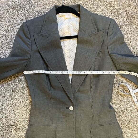 Stella McCartney Gray One Button Blazer Size 40 - Picture 8 of 11